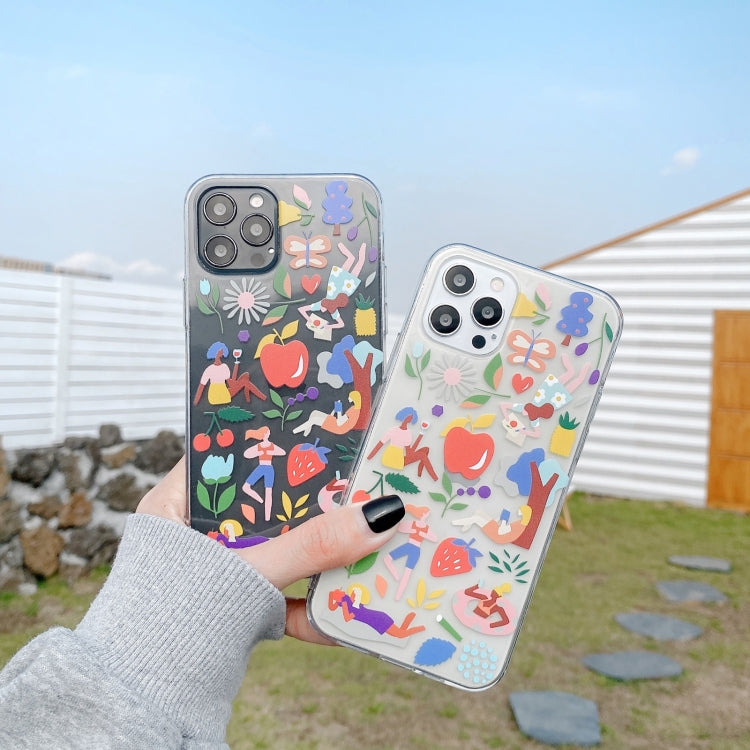 For iPhone 12 Precise Hole Transparent TPU Protective Case