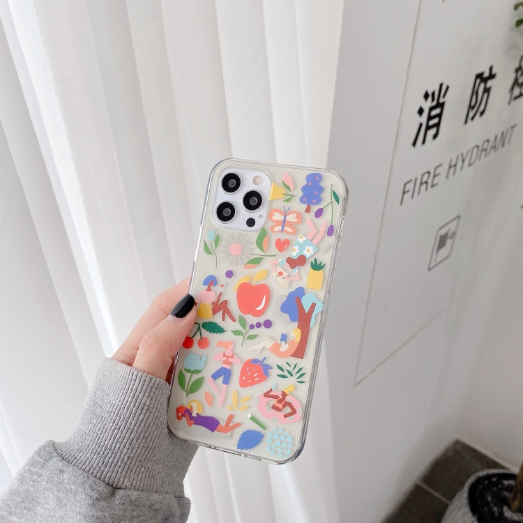 For iPhone 12 Pro Max Precise Hole Transparent TPU Protective Case