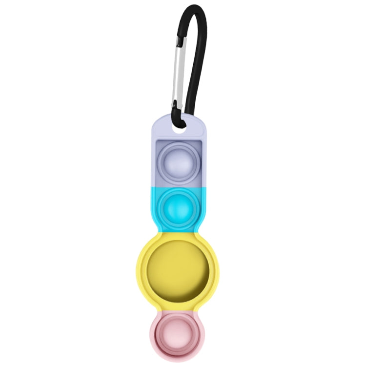 Color-contrast Silicone Shockproof Protective Cover Soft Case with Carabiner For AirTag