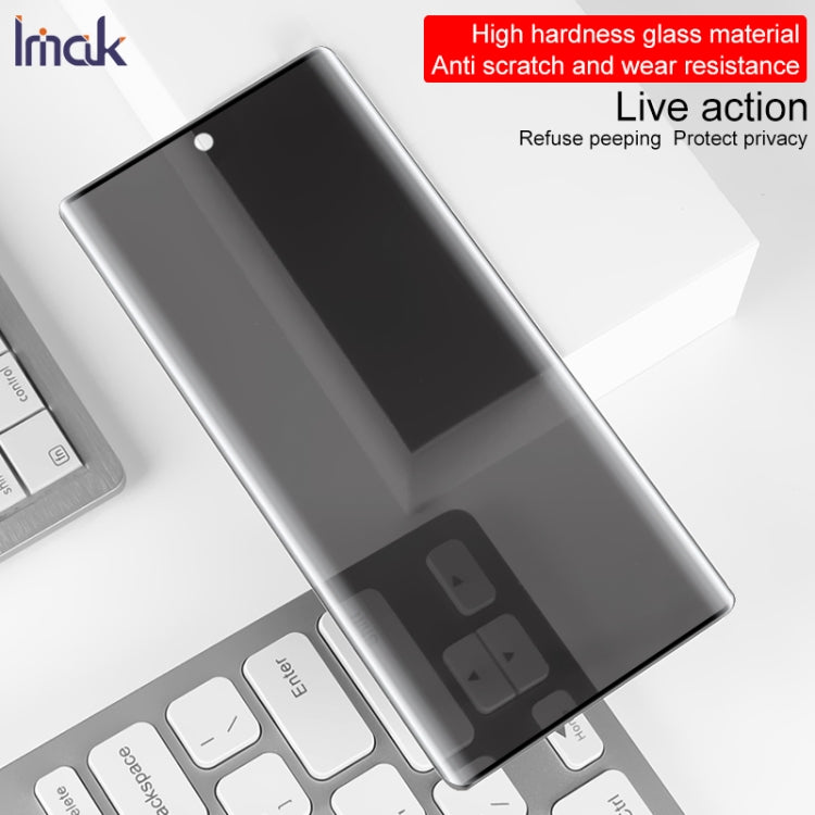 For Galaxy Note10 IMAK 3D Curved Privacy Anti-glare Tempered Glass Film