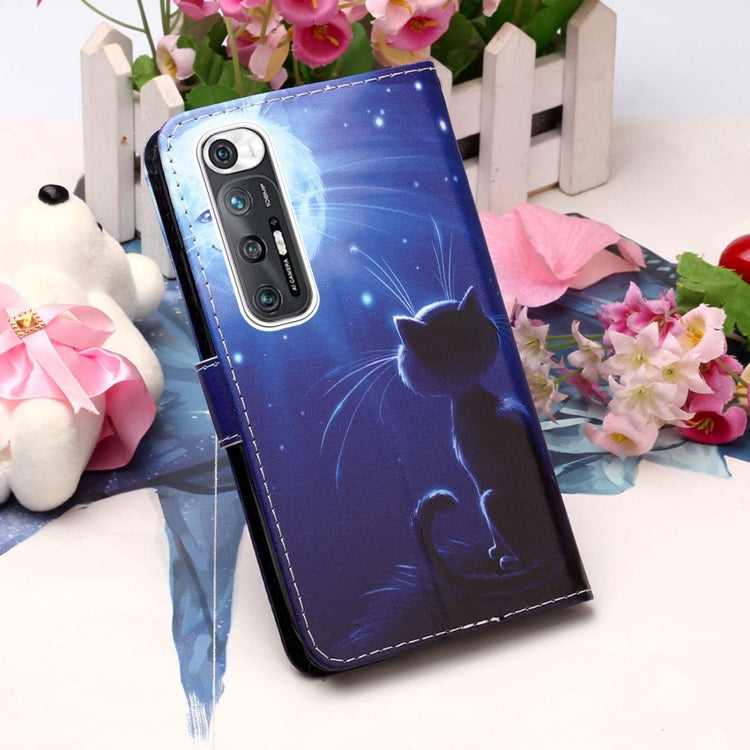 For Xiaomi Mi 10S Colored Drawing Pattern Plain Weave Horizontal Flip Leather Case with Holder & Card Slot & Wallet & Lanyard