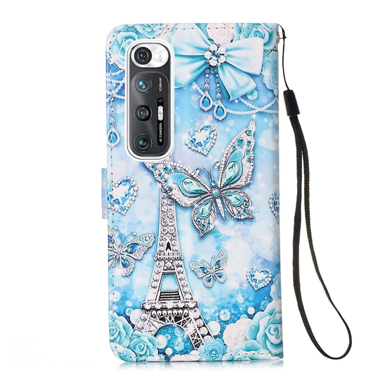 For Xiaomi Mi 10S Colored Drawing Pattern Plain Weave Horizontal Flip Leather Case with Holder & Card Slot & Wallet & Lanyard