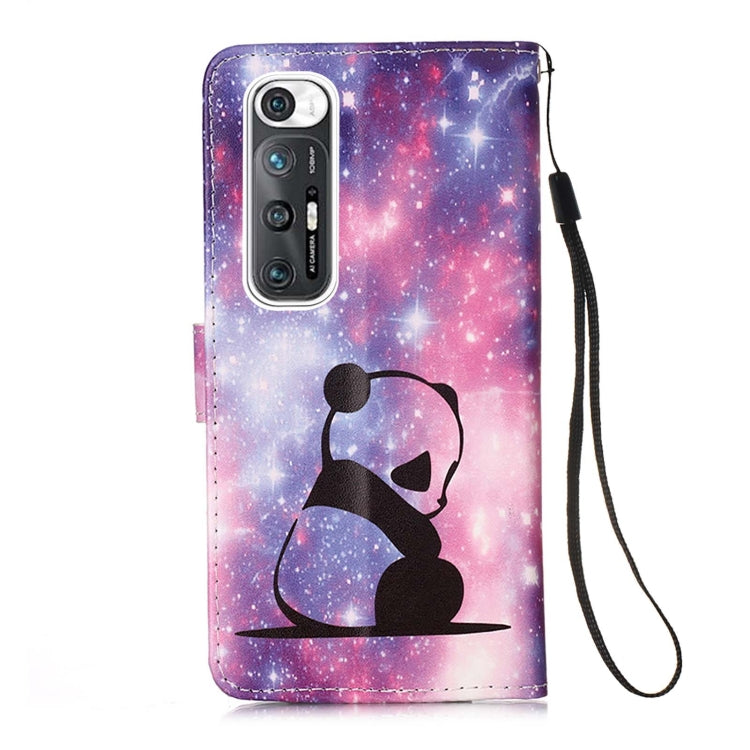 For Xiaomi Mi 10S Colored Drawing Pattern Plain Weave Horizontal Flip Leather Case with Holder & Card Slot & Wallet & Lanyard