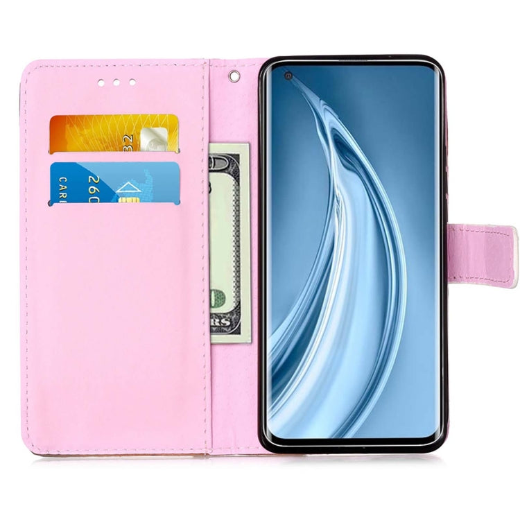 For Xiaomi Mi 10S Colored Drawing Pattern Plain Weave Horizontal Flip Leather Case with Holder & Card Slot & Wallet & Lanyard