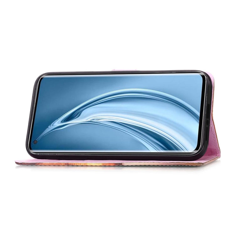 For Xiaomi Mi 10S Colored Drawing Pattern Plain Weave Horizontal Flip Leather Case with Holder & Card Slot & Wallet & Lanyard