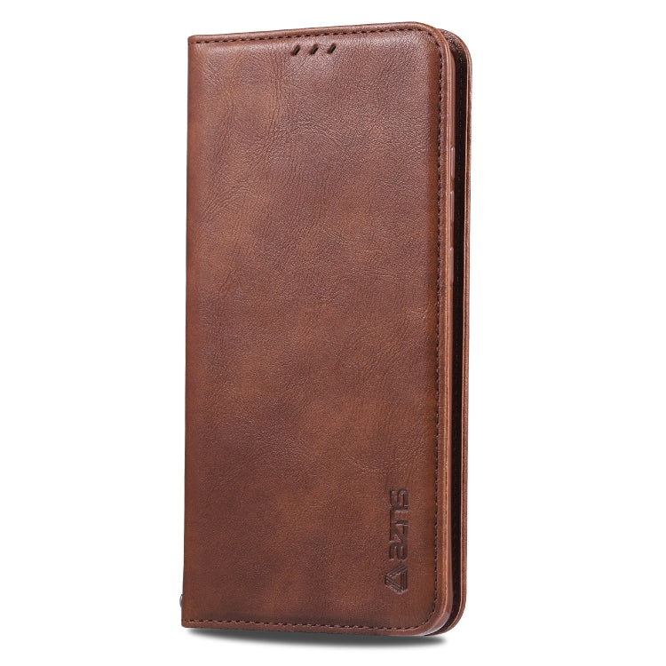 For Huawei P30 AZNS Retro Texture Magnetic Horizontal Flip PU Leather Case with Holder & Card Slots & Photo Frame