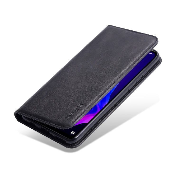 For Huawei P30 Lite / Nova 4e AZNS Retro Texture Magnetic Horizontal Flip PU Leather Case with Holder & Card Slots & Photo Frame