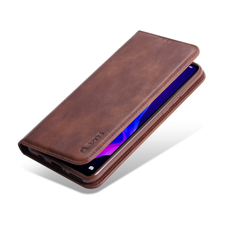 For Huawei P30 Lite / Nova 4e AZNS Retro Texture Magnetic Horizontal Flip PU Leather Case with Holder & Card Slots & Photo Frame