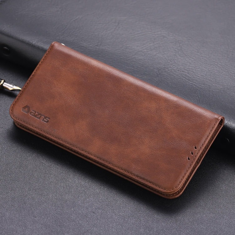 For Huawei P30 Lite / Nova 4e AZNS Retro Texture Magnetic Horizontal Flip PU Leather Case with Holder & Card Slots & Photo Frame