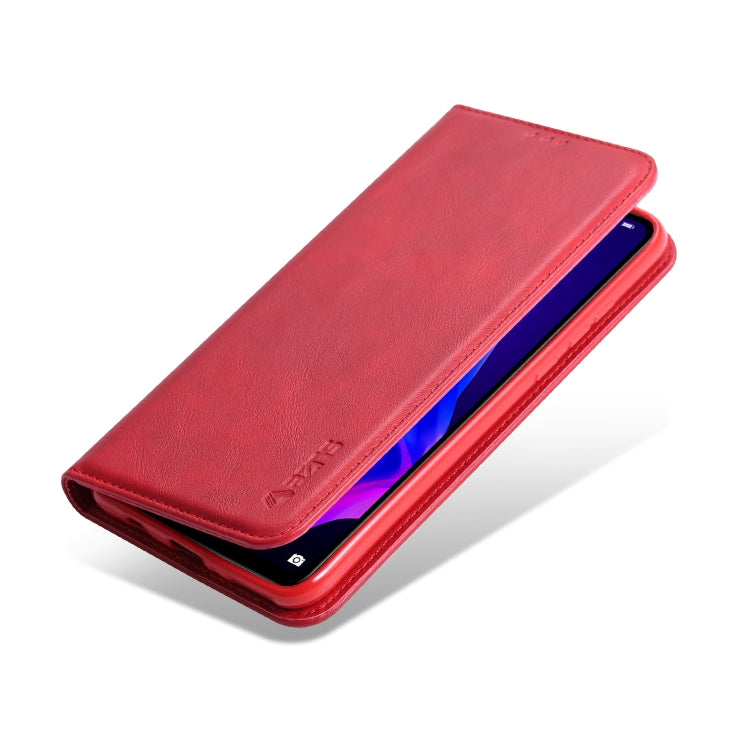 For Huawei P30 Lite / Nova 4e AZNS Retro Texture Magnetic Horizontal Flip PU Leather Case with Holder & Card Slots & Photo Frame