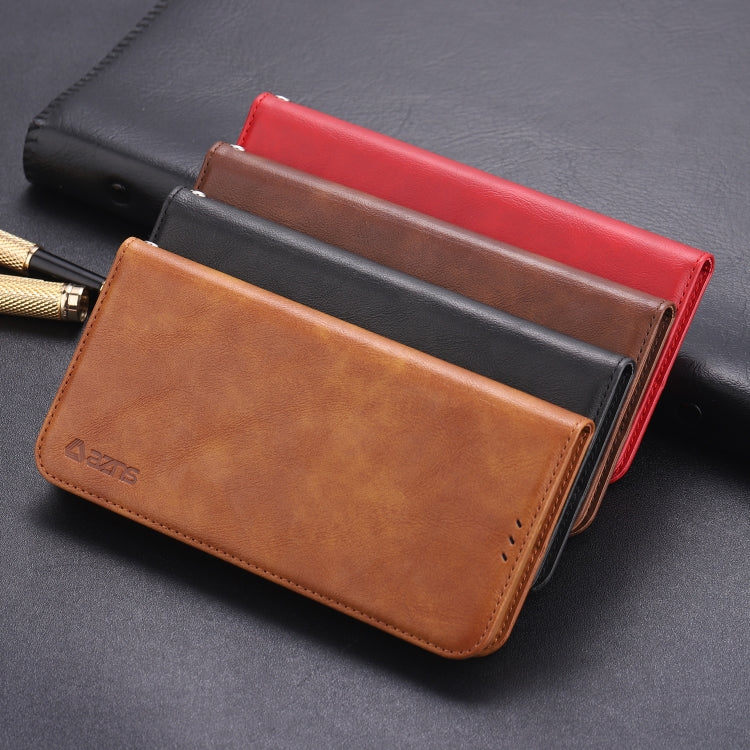 For Huawei P30 Lite / Nova 4e AZNS Retro Texture Magnetic Horizontal Flip PU Leather Case with Holder & Card Slots & Photo Frame