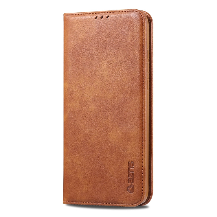 For Huawei P30 Lite / Nova 4e AZNS Retro Texture Magnetic Horizontal Flip PU Leather Case with Holder & Card Slots & Photo Frame