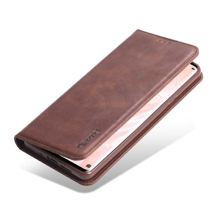 For Huawei P30 Pro AZNS Retro Texture Magnetic Horizontal Flip PU Leather Case with Holder & Card Slots & Photo Frame