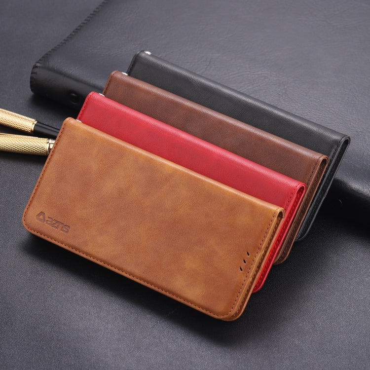 For Huawei P30 Pro AZNS Retro Texture Magnetic Horizontal Flip PU Leather Case with Holder & Card Slots & Photo Frame