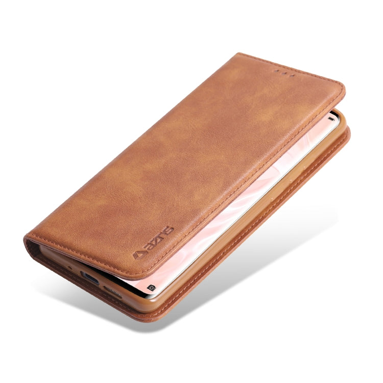 For Huawei P30 Pro AZNS Retro Texture Magnetic Horizontal Flip PU Leather Case with Holder & Card Slots & Photo Frame