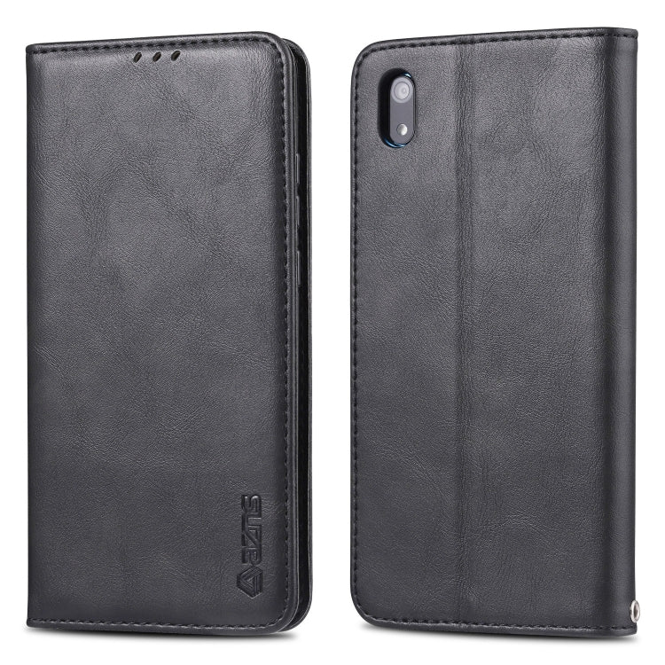 For Huawei Y5 2019 / Enjoy 8S AZNS Retro Texture Magnetic Horizontal Flip PU Leather Case with Holder & Card Slots & Photo Frame
