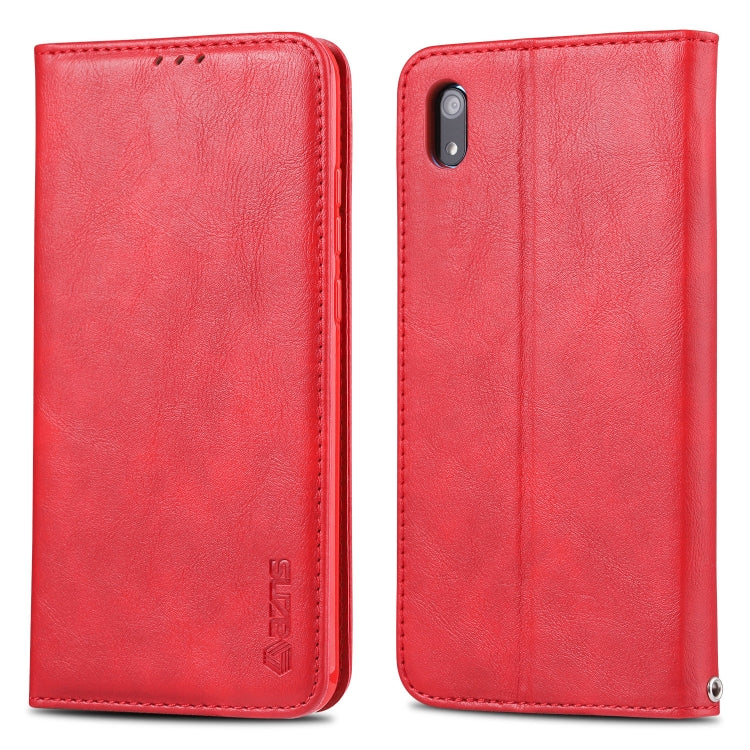 For Huawei Y5 2019 / Enjoy 8S AZNS Retro Texture Magnetic Horizontal Flip PU Leather Case with Holder & Card Slots & Photo Frame
