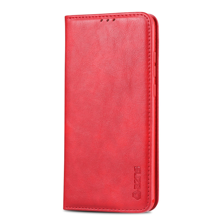 For Huawei Y6 2019 / Enjoy 9E AZNS Retro Texture Magnetic Horizontal Flip PU Leather Case with Holder & Card Slots & Photo Frame