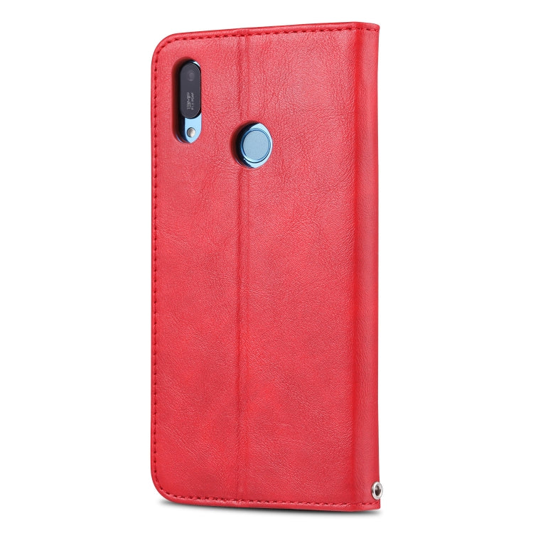 For Huawei Y6 2019 / Enjoy 9E AZNS Retro Texture Magnetic Horizontal Flip PU Leather Case with Holder & Card Slots & Photo Frame