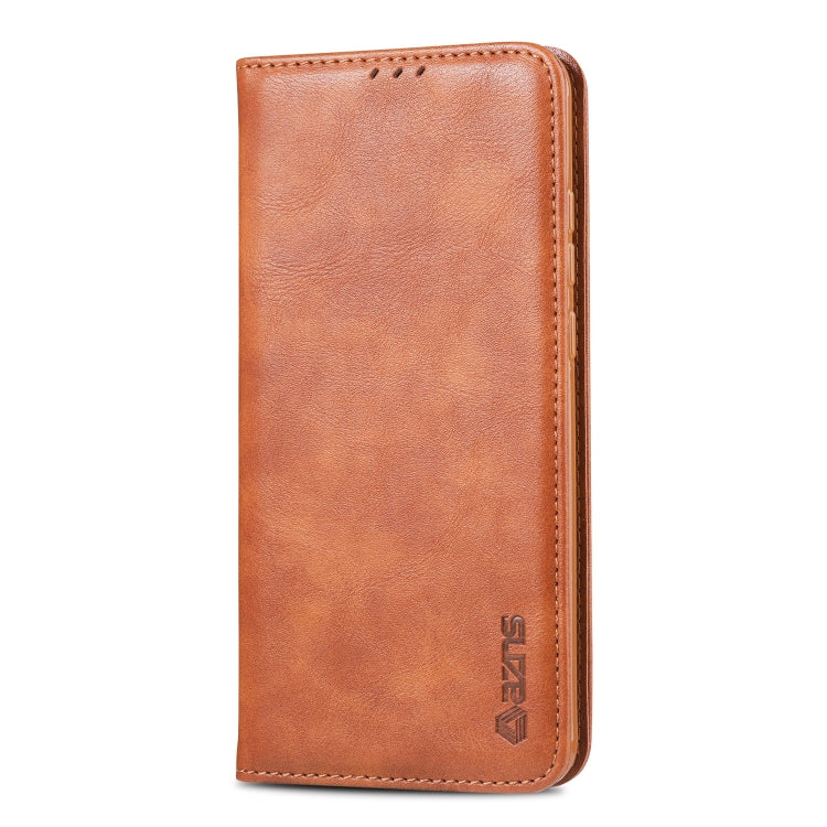 For Huawei Y6 2019 / Enjoy 9E AZNS Retro Texture Magnetic Horizontal Flip PU Leather Case with Holder & Card Slots & Photo Frame