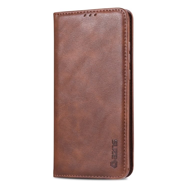 For Huawei Y7 2019 / Enjoy 9 AZNS Retro Texture Magnetic Horizontal Flip PU Leather Case with Holder & Card Slots & Photo Frame