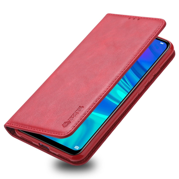 For Huawei Y7 2019 / Enjoy 9 AZNS Retro Texture Magnetic Horizontal Flip PU Leather Case with Holder & Card Slots & Photo Frame