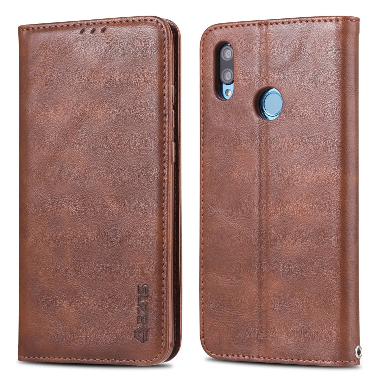 For Huawei Y9 2019 / Enjoy 9 Plus AZNS Retro Texture Magnetic Horizontal Flip PU Leather Case with Holder & Card Slots & Photo Frame