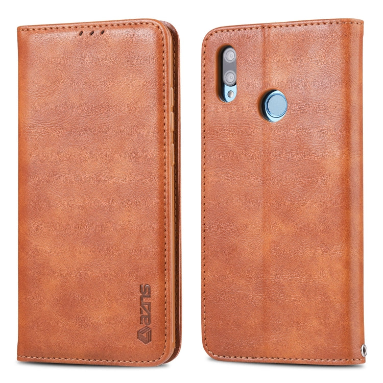 For Huawei Y9 2019 / Enjoy 9 Plus AZNS Retro Texture Magnetic Horizontal Flip PU Leather Case with Holder & Card Slots & Photo Frame