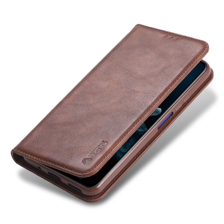 For Huawei Honor 20 AZNS Retro Texture Magnetic Horizontal Flip PU Leather Case with Holder & Card Slots & Photo Frame