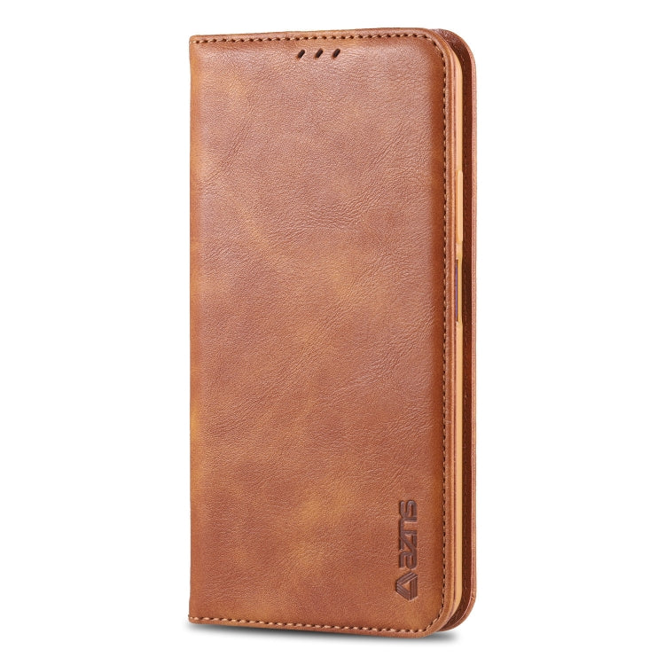 For Huawei Honor 20 AZNS Retro Texture Magnetic Horizontal Flip PU Leather Case with Holder & Card Slots & Photo Frame