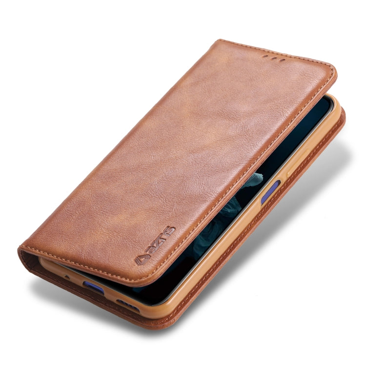 For Huawei Honor 20 AZNS Retro Texture Magnetic Horizontal Flip PU Leather Case with Holder & Card Slots & Photo Frame