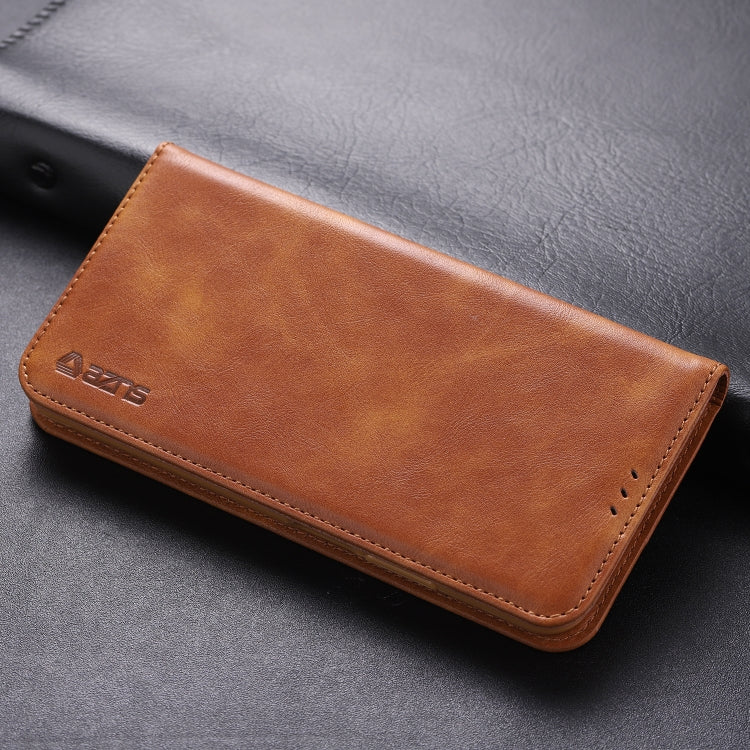 For Huawei Honor 20 AZNS Retro Texture Magnetic Horizontal Flip PU Leather Case with Holder & Card Slots & Photo Frame