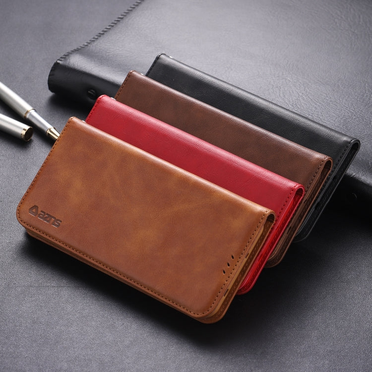 For Huawei Honor 20 Pro AZNS Retro Texture Magnetic Horizontal Flip PU Leather Case with Holder & Card Slots & Photo Frame