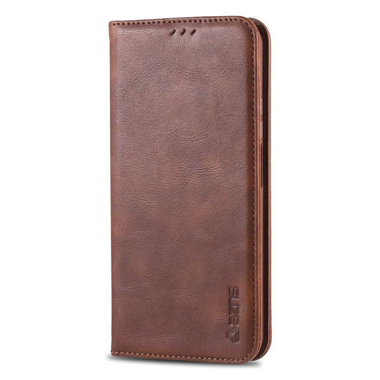 For Huawei Honor 20 Pro AZNS Retro Texture Magnetic Horizontal Flip PU Leather Case with Holder & Card Slots & Photo Frame