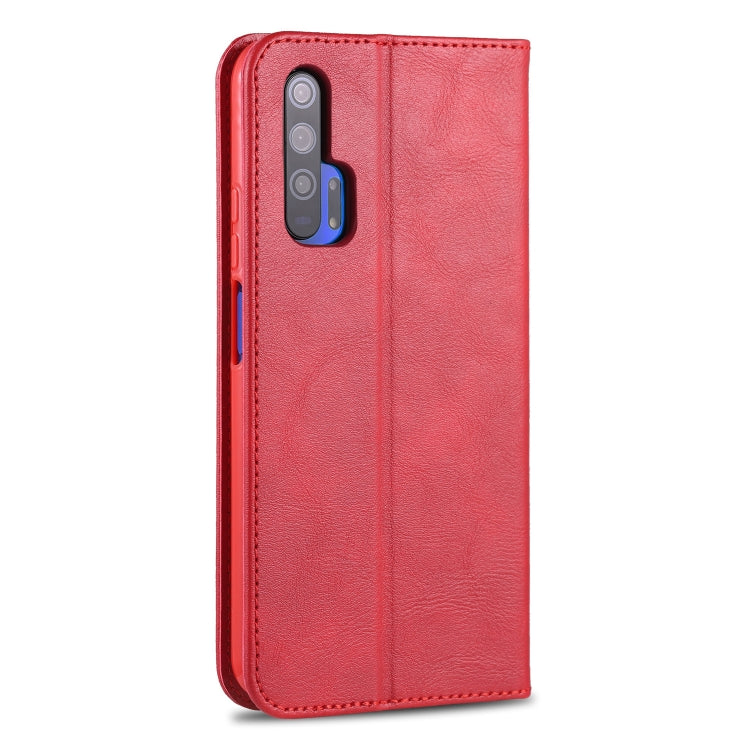 For Huawei Honor 20 Pro AZNS Retro Texture Magnetic Horizontal Flip PU Leather Case with Holder & Card Slots & Photo Frame