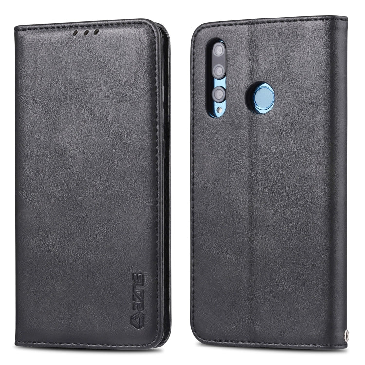For Huawei P Smart Plus 2019 AZNS Retro Texture Magnetic Horizontal Flip PU Leather Case with Holder & Card Slots & Photo Frame