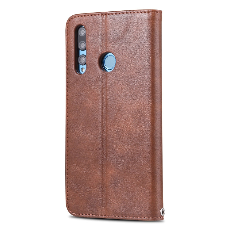 For Huawei P Smart Plus 2019 AZNS Retro Texture Magnetic Horizontal Flip PU Leather Case with Holder & Card Slots & Photo Frame
