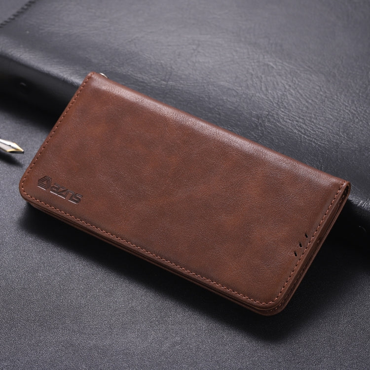 For Huawei P Smart Plus 2019 AZNS Retro Texture Magnetic Horizontal Flip PU Leather Case with Holder & Card Slots & Photo Frame