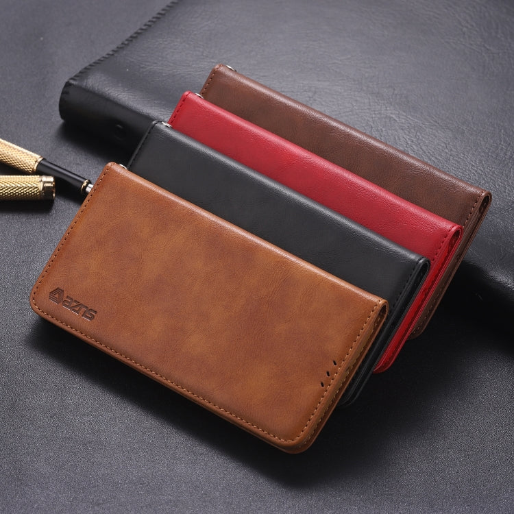 For Huawei P Smart Plus 2019 AZNS Retro Texture Magnetic Horizontal Flip PU Leather Case with Holder & Card Slots & Photo Frame