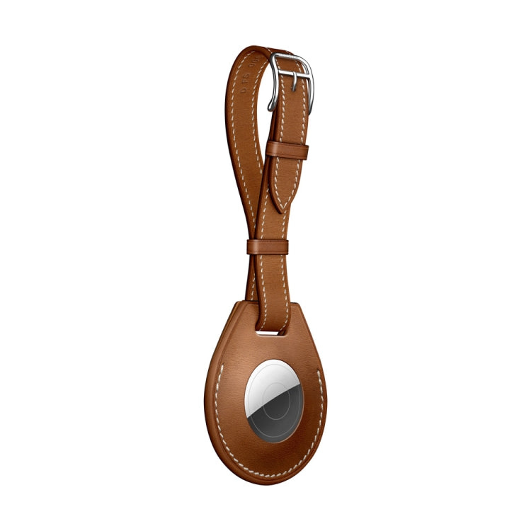 Shockproof Anti-scratch Leather Protective Case Cover with Hang Loop For AirTag, Style:Luggage Tag