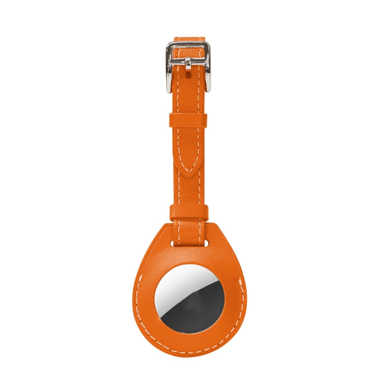 Shockproof Anti-scratch Leather Protective Case Cover with Hang Loop For AirTag, Style:Luggage Tag