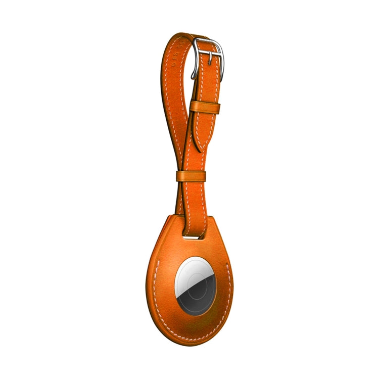 Shockproof Anti-scratch Leather Protective Case Cover with Hang Loop For AirTag, Style:Luggage Tag