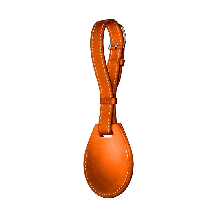 Shockproof Anti-scratch Leather Protective Case Cover with Hang Loop For AirTag, Style:Luggage Tag
