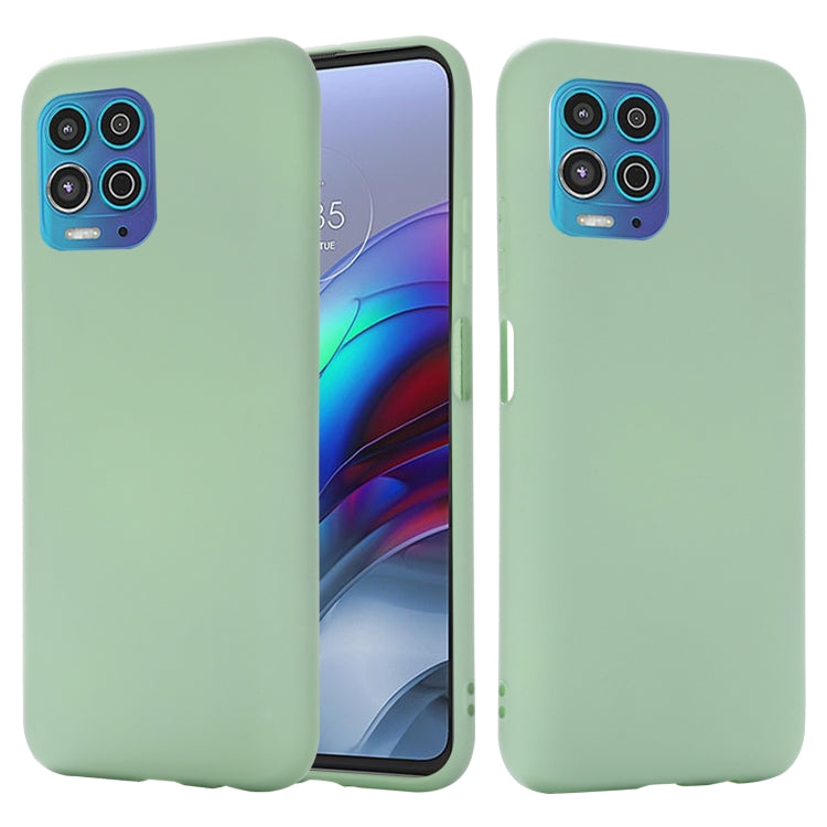 For Motorola Moto G100 / Edge S Solid Color Liquid Silicone Dropproof Full Coverage Protective Case