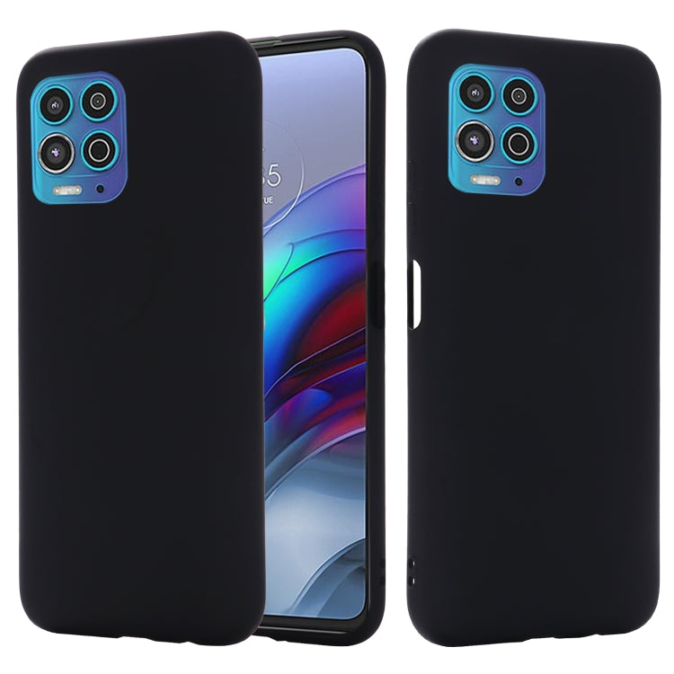 For Motorola Moto G100 / Edge S Solid Color Liquid Silicone Dropproof Full Coverage Protective Case