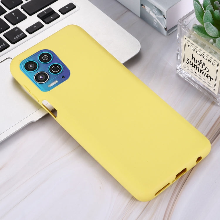 For Motorola Moto G100 / Edge S Solid Color Liquid Silicone Dropproof Full Coverage Protective Case