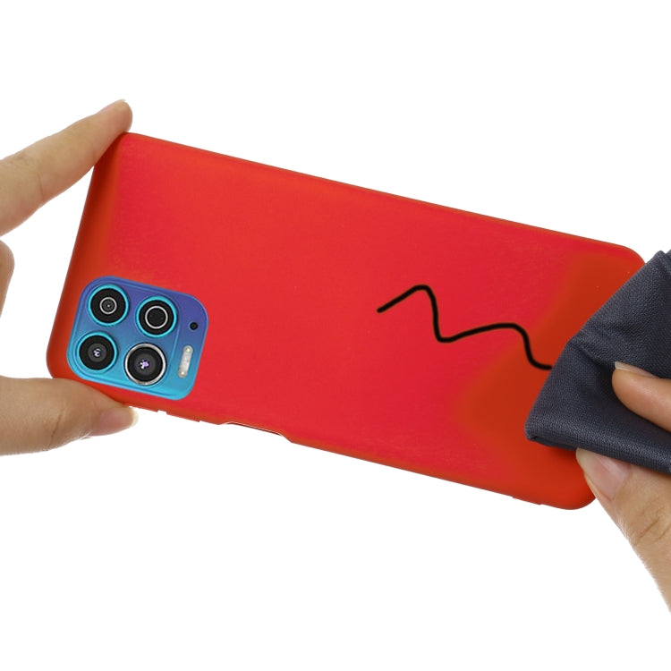 For Motorola Moto G100 / Edge S Solid Color Liquid Silicone Dropproof Full Coverage Protective Case