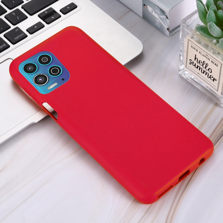 For Motorola Moto G100 / Edge S Solid Color Liquid Silicone Dropproof Full Coverage Protective Case