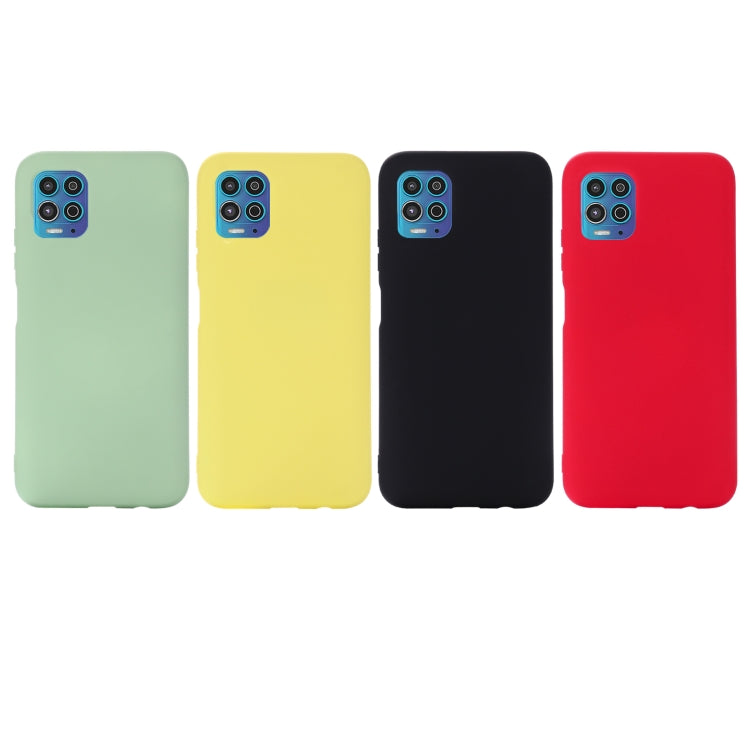 For Motorola Moto G100 / Edge S Solid Color Liquid Silicone Dropproof Full Coverage Protective Case
