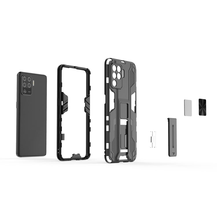 For OPPO A94 Supersonic PC + TPU Shock-proof Protective Case with Holder